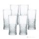 SOUND Ensemble de 6 verres à boisson authentiques et modernes peints à la main en verre de qualité supérieure.