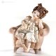 Poupée de collection en porcelaine TITTY Capodimonte, romantisme italien.