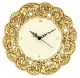 GOLD CLOCK Horloge murale artistique en céramique de style baroque, authentique faite à la main et peinte Made in Italy