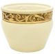 PORTE-POT EN OR Porte-plantes en céramique Créations Artistiques Feuille d'Or 24 carats Fabriqué en Italie