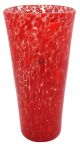 VASE MACETE CÔNE ARGENT Verre de Murano Vase Murrine Feuille d'Argent Venise Fait Main