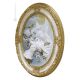 PAIRE DE COLOMBES Tableau bas-relief en porcelaine de Capodimonte Made in Italy