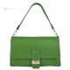 Sac à main et bandoulière ROMINA pour femme, cuir véritable artisanal vert clair