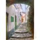 VICOLO DI FORENZA Peinture acrylique moderne sur toile Made in Italy 