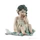 VIOLET - Capodimonte, élégante statuette en porcelaine, une œuvre d'art unique.
