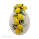 ŒUF DE CITRON – Décoration de centre de table, céramique fine de Capodimonte