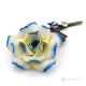 ROSE BLEUE – Fleur suspendue en porcelaine de Capodimonte, faite à la main, de haute qualité