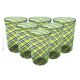 ACQUA CANNE Set de 6 verres tumbler en verre de Murano Fabriqué en Italie