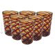 ACQUA CANNE Set de 6 verres tumbler en verre de Murano Fabriqué en Italie
